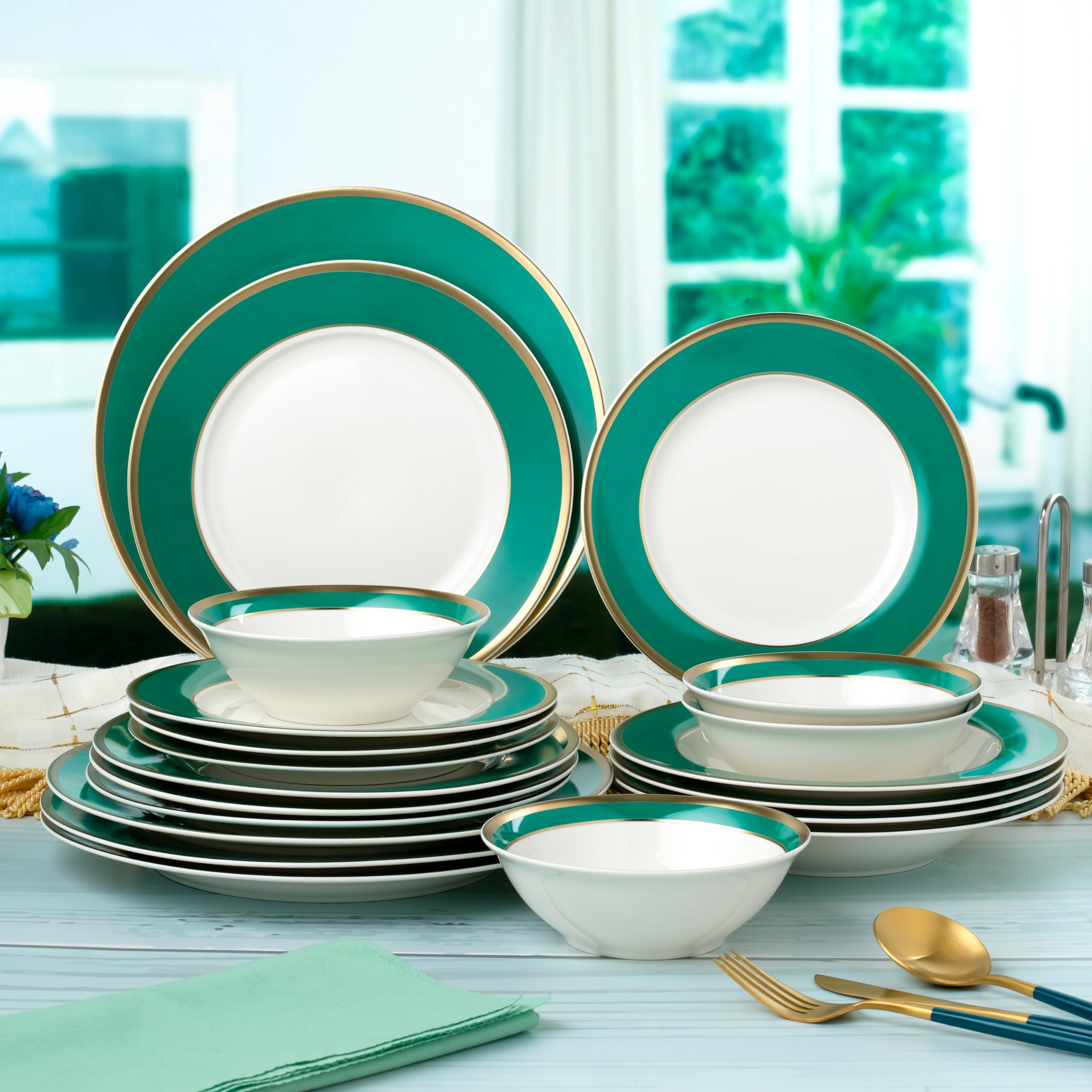 Amazon.com | Joseph Sedgh Collection “Gail” 20-Piece Bone China